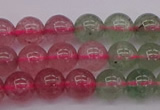 CBQ652 15.5 inches 8mm round mixed strawberry quartz beads