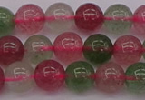 CBQ657 15.5 inches 8mm round mixed strawberry quartz beads