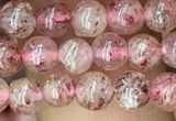 CBQ695 15.5 inches 4mm round strawberry quartz beads wholesale