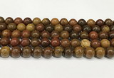 CBQ738 15.5 inches 10mm round red moss agate beads wholesale