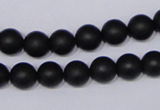 CBS03 15.5 inches 8mm round black stone beads wholesale