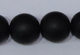 CBS09 15.5 inches 20mm round black stone beads wholesale