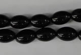 CBS202 15.5 inches 10*14mm rice blackstone beads wholesale