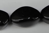 CBS222 15.5 inches 19*30mm nuggets blackstone beads wholesale