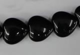 CBS233 15.5 inches 16*16mm heart blackstone beads wholesale