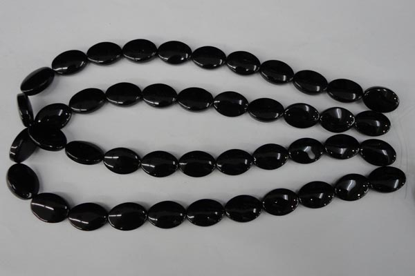 CBS250 15.5 inches 13*18mm oval blackstone beads wholesale