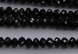 CBS512 15.5 inches 2*4mm faceted rondelle AA grade black spinel beads