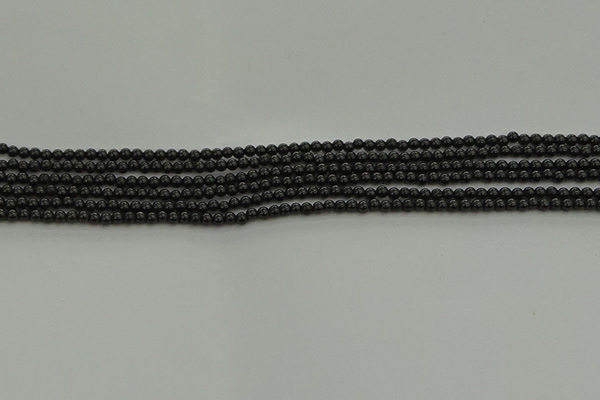 CBS538 15.5 inches 2mm round black spinel beads wholesale