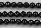 CBS551 15.5 inches 6mm round AA grade black spinel beads