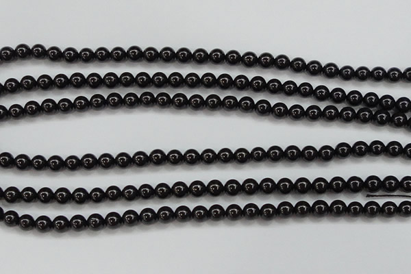 CBS551 15.5 inches 6mm round AA grade black spinel beads