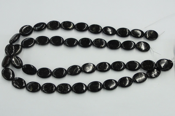 CBT09 16 inches 13*18mm oval natural biotite beads wholesale