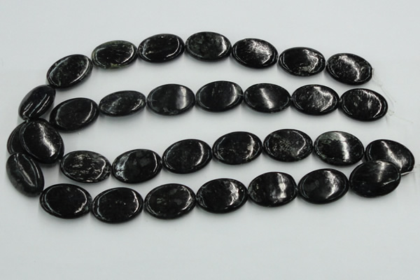 CBT10 16 inches 18*25mm oval natural biotite beads wholesale