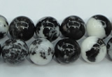 CBW104 15.5 inches 12mm round black & white jasper beads