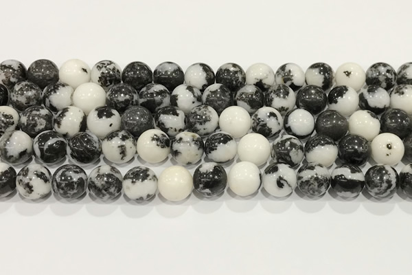 CBW173 15.5 inches 10mm round black & white jasper gemstone beads wholesale