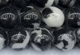 CBW185 15 inches 8mm round black & white jasper beads, 2mm hole