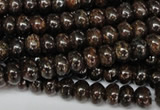 CBZ201 15.5 inches 3*6mm rondelle bronzite gemstone beads