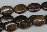 CBZ218 15.5 inches 12*16mm oval bronzite gemstone beads