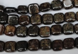 CBZ224 15.5 inches 8*8mm square bronzite gemstone beads