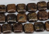 CBZ226 15.5 inches 12*12mm square bronzite gemstone beads