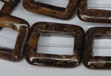 CBZ250 15.5 inches 25*30mm rectangle bronzite gemstone beads