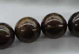 CBZ301 15.5 inches 18mm round bronzite gemstone beads wholesale