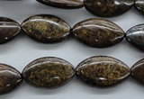 CBZ305 15.5 inches 12*20mm marquise bronzite gemstone beads wholesale