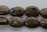 CBZ306 15.5 inches 15*20mm oval bronzite gemstone beads wholesale