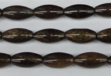 CBZ405 15.5 inches 8*16mm rice bronzite gemstone beads