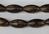 CBZ406 15.5 inches 10*20mm rice bronzite gemstone beads