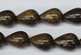 CBZ413 15.5 inches 12*16mm teardrop bronzite gemstone beads