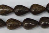 CBZ415 15.5 inches 15*20mm teardrop bronzite gemstone beads