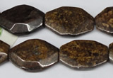 CBZ441 15.5 inches 20*25mm octagonal bronzite gemstone beads