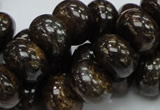 CBZ55 15.5 inches 10*15mm rondelle bronzite gemstone beads wholesale