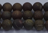 CBZ602 15.5 inches 8mm round matte bronzite beads wholesale