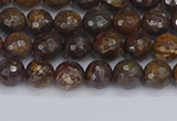 CBZ611 15.5 inches 6mm faceted round bronzite gemstone beads