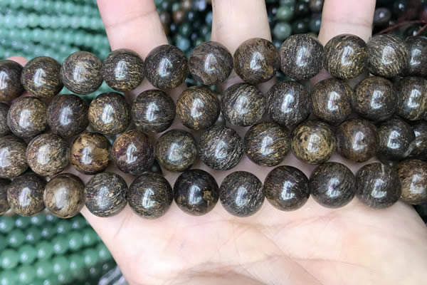 CBZ622 15.5 inches 12mm round bronzite beads wholesale