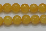 CCA06 15.5 inches 12mm round yellow calcite gemstone beads wholesale