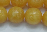 CCA08 15.5 inches 20mm round yellow calcite gemstone beads wholesale