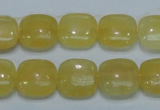 CCA12 15.5 inches 16*16mm square yellow calcite gemstone beads