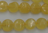 CCA28 15.5 inches 8mm flat round calcite gemstone beads wholesale