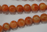 CCA303 15.5 inches 10mm round orange calcite gemstone beads wholesale