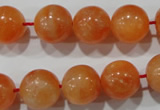 CCA304 15.5 inches 12mm round orange calcite gemstone beads wholesale