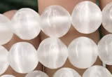 CCA362 15.5 inches 8mm round white calcite gemstone beads