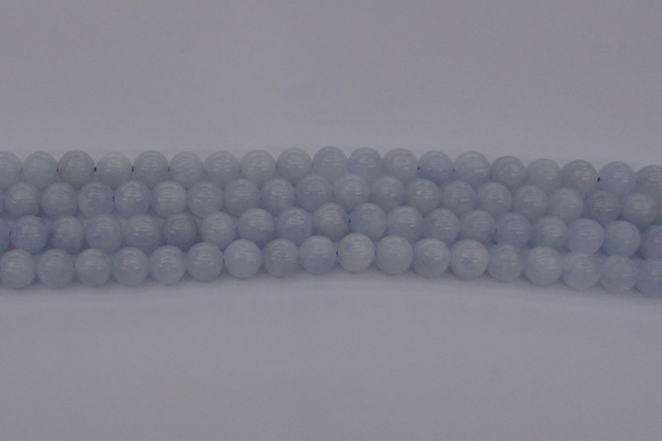 CCA406 15.5 inches 8mm round blue calcite gemstone beads