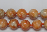 CCA452 15.5 inches 8mm round orange calcite gemstone beads