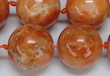 CCA458 15.5 inches 20mm round orange calcite gemstone beads