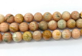 CCA555 15.5 inches 14mm round peach calcite gemstone beads