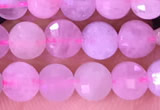 CCB1042 15 inches 4mm faceted coin morganite beads