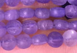 CCB1044 15 inches 4mm faceted coin tanzanite beads