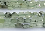 CCB1141 15 inches 4mm faceted coin prehnite beads